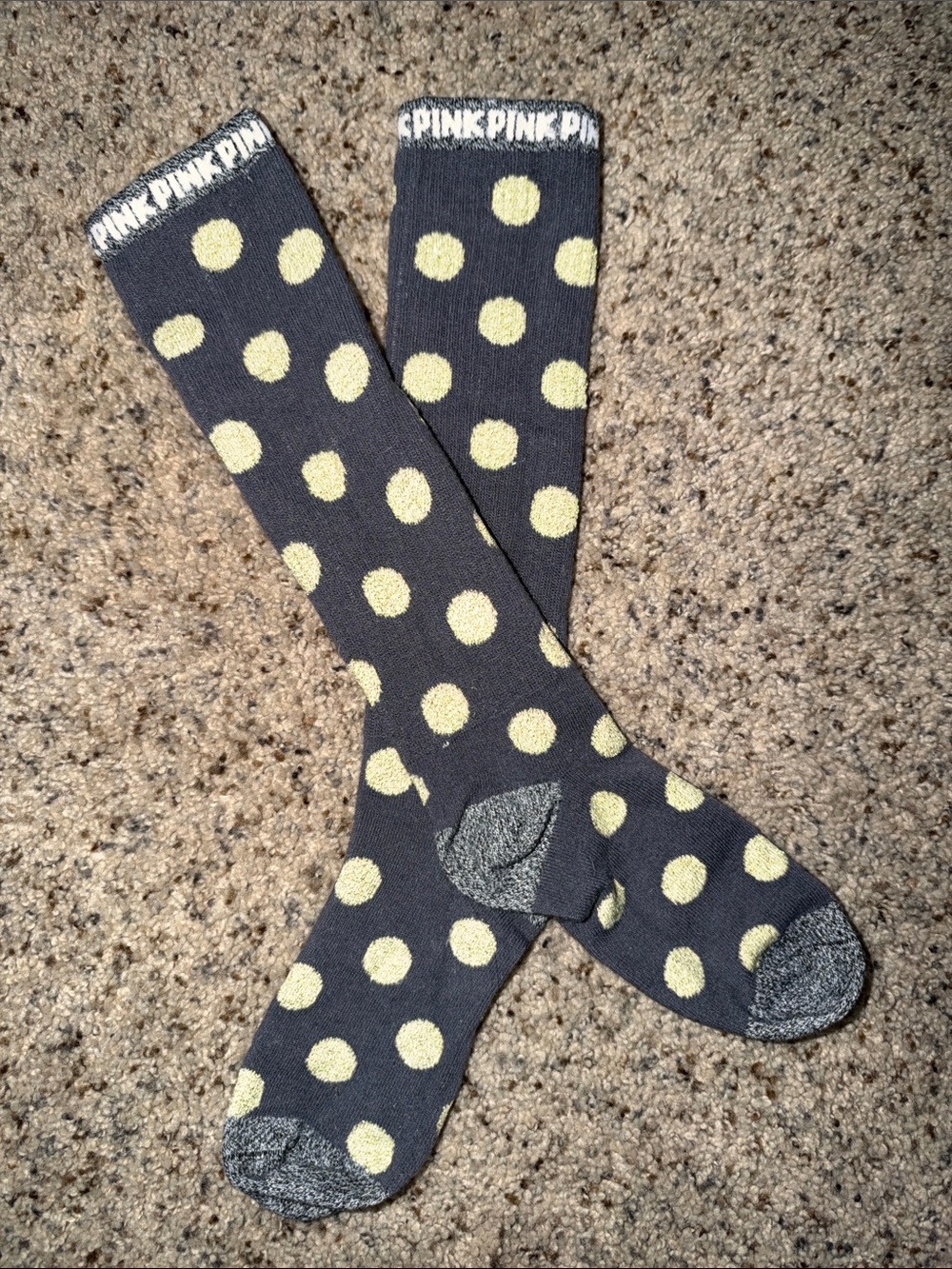 PINK Polka Dot Socks OS - Picture 3 of 3